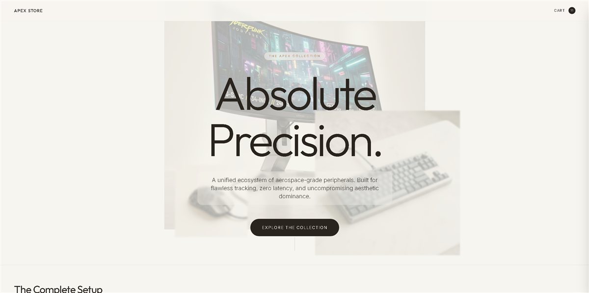 Apex Series e-commerce webshop