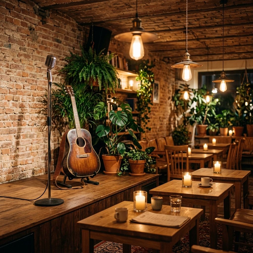 Acoustic cafe performance